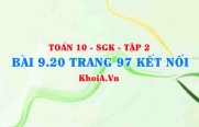 Bài 20 trang 97 Toán 10 Kết nối tri thức Tập 2